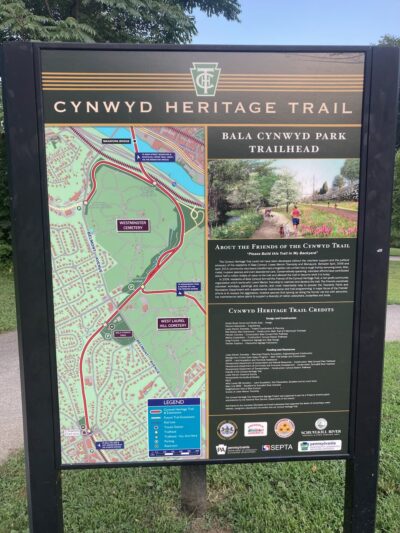 Barmouth Trailhead at the Cynwyd Heritage Trail - Bala Cynwyd, PA