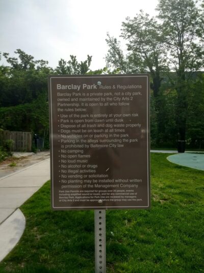 Barclay Park - Baltimore, MD