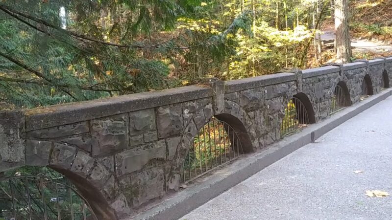 Whatcom Falls Park Stone Bridge - Bellingham, WA