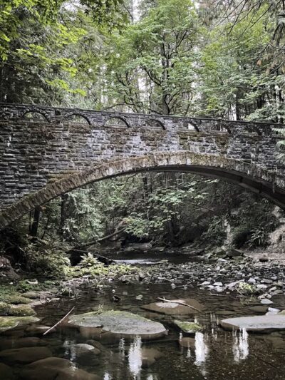 Whatcom Falls Park Stone Bridge - Bellingham, WA
