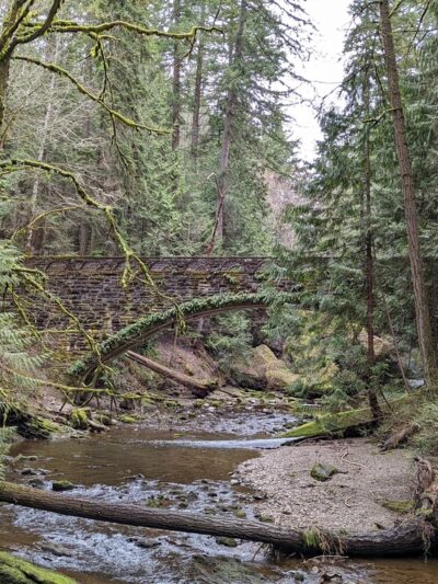 Whatcom Falls Park Stone Bridge - Bellingham, WA