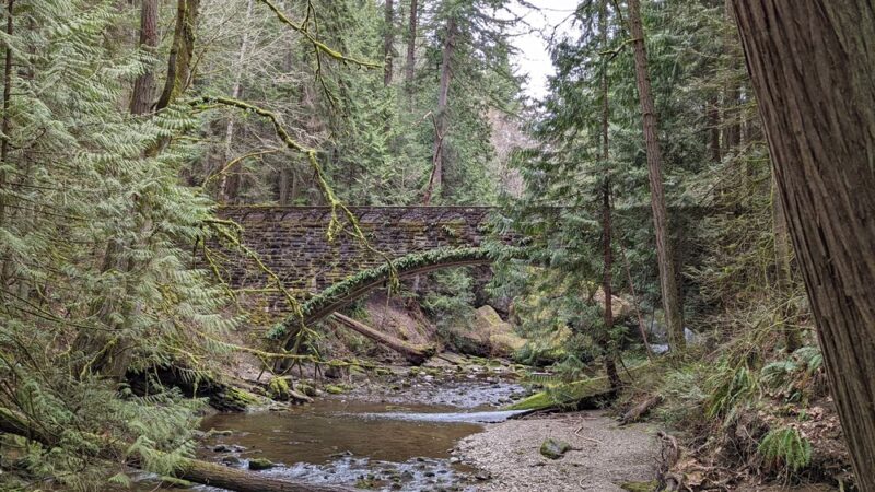 Whatcom Falls Park Stone Bridge - Bellingham, WA