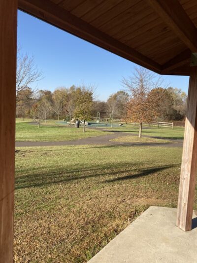 Walking path at the new Veterans Park - Chalfont, PA