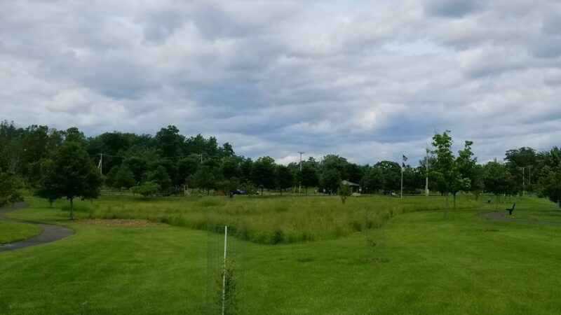 Walking path at the new Veterans Park - Chalfont, PA