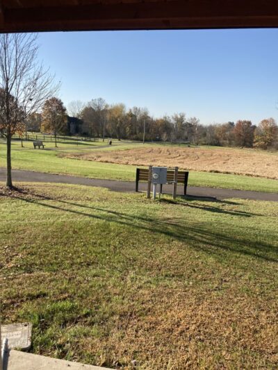 Walking path at the new Veterans Park - Chalfont, PA