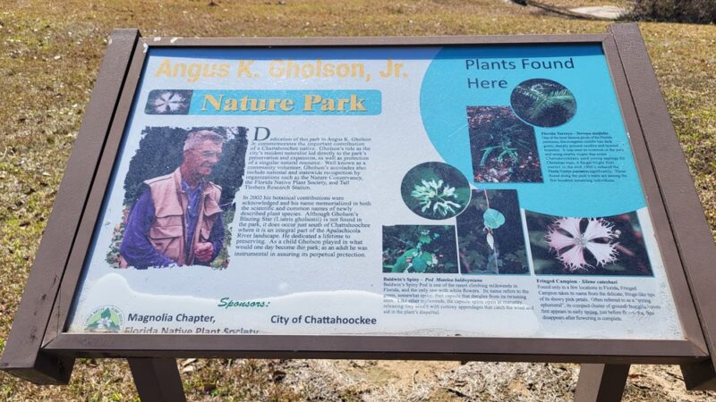 Angus Gholson Nature Park - Chattahoochee, FL