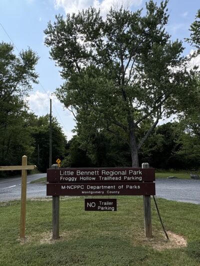 Little Bennett Regional Park - Froggy Hollow Trailhead Parking - Clarksburg, MD