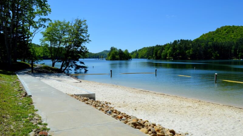 The Pines Recreation Area Glenville dam - Cullowhee, NC