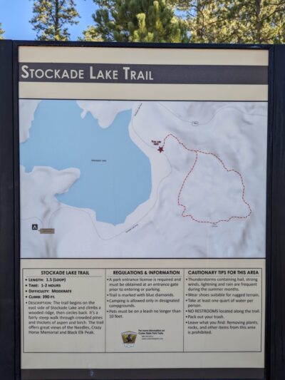 Stockade Lake Trailhead - Custer, SD