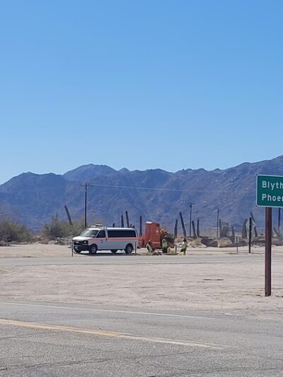 I-10 Tractor Trailer Parking - Desert Center, CA