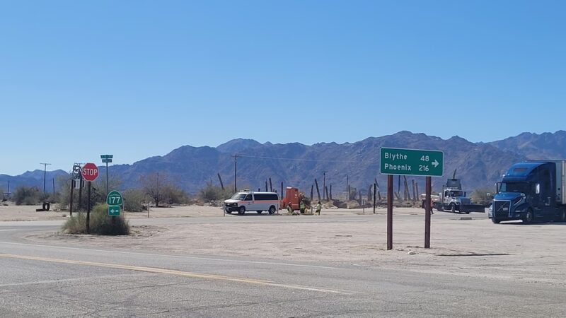 I-10 Tractor Trailer Parking - Desert Center, CA