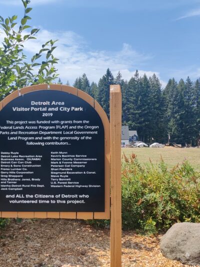 Detroit city park - Detroit, OR
