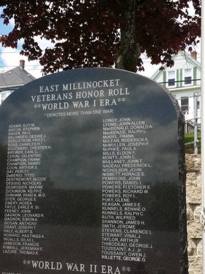 East Millinocket Veterans Memorial Park - East Millinocket, ME