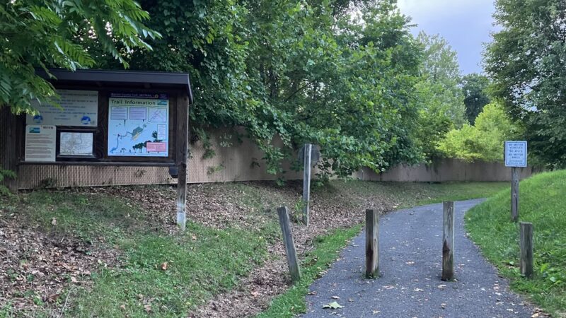 Parking and Trailhead for McTrail Rail-Trail - Fairmont, WV