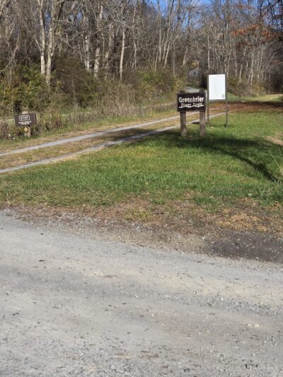 Spring Creek Trailhead Greenbrier River Trail - Frankford, WV