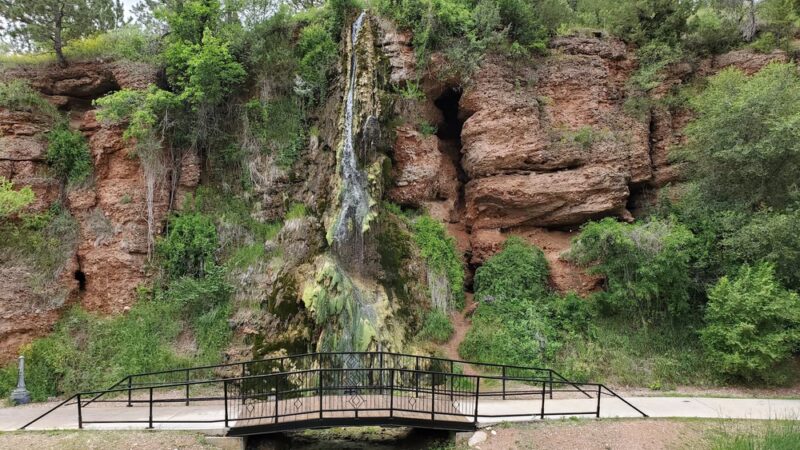 Hot Springs Waterfall - Hot Springs, SD