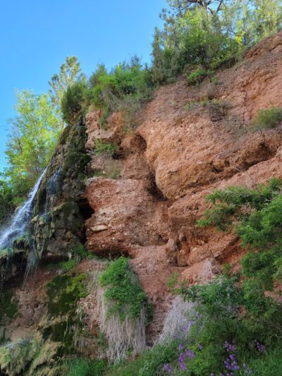 Hot Springs Waterfall - Hot Springs, SD