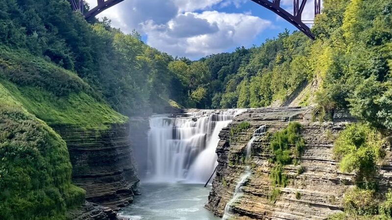Letchworth State Park Upper Falls - Hunt, NY