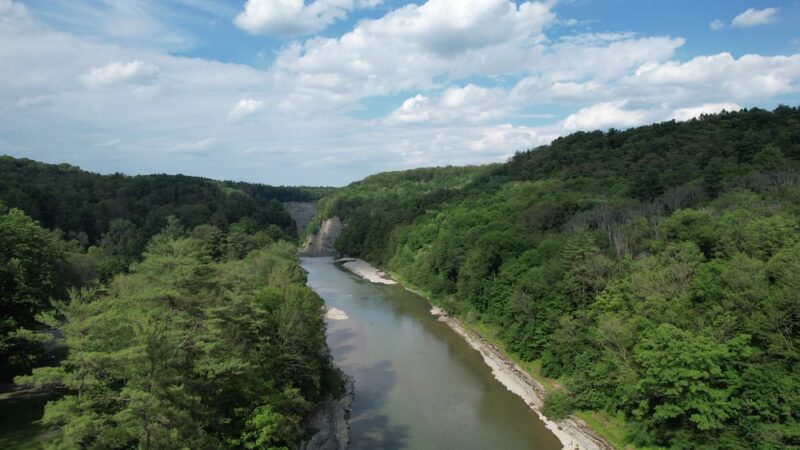 Letchworth State Park Upper Falls - Hunt, NY