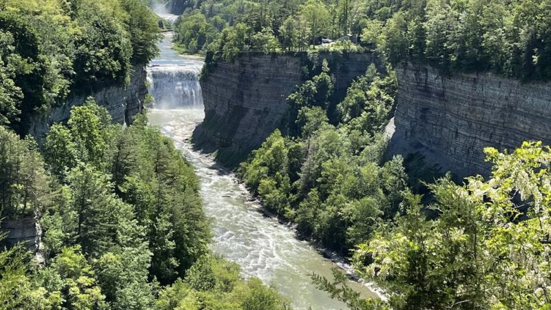 Letchworth State Park Upper Falls - Hunt, NY