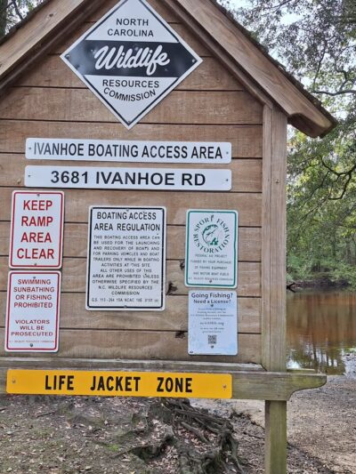 Ivanhoe Boating Access Area - NC Wildlife Resources Commission - Ivanhoe, NC