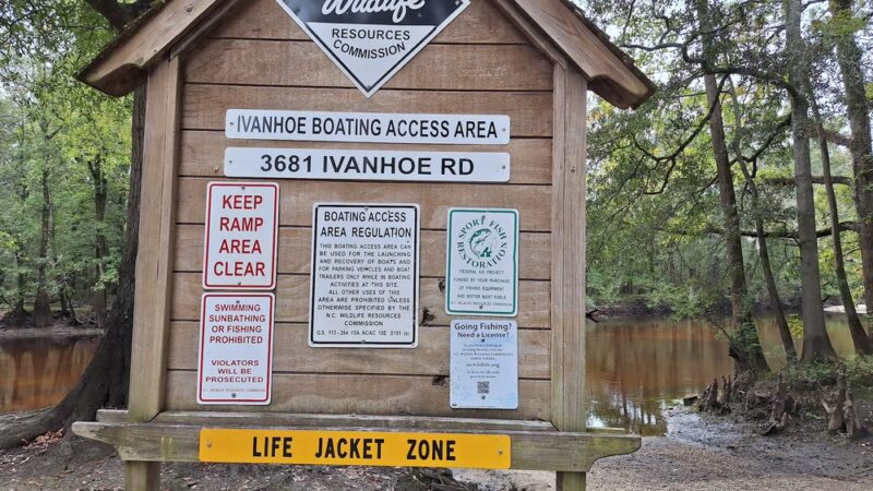 Ivanhoe Boating Access Area - NC Wildlife Resources Commission - Ivanhoe, NC