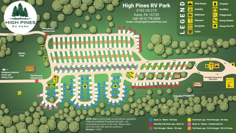 High Pines RV Park - Kane, PA