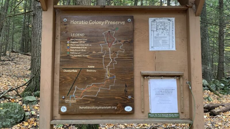 Red Diamond Trailhead @ Horatio Colony Preserve - Keene, NH