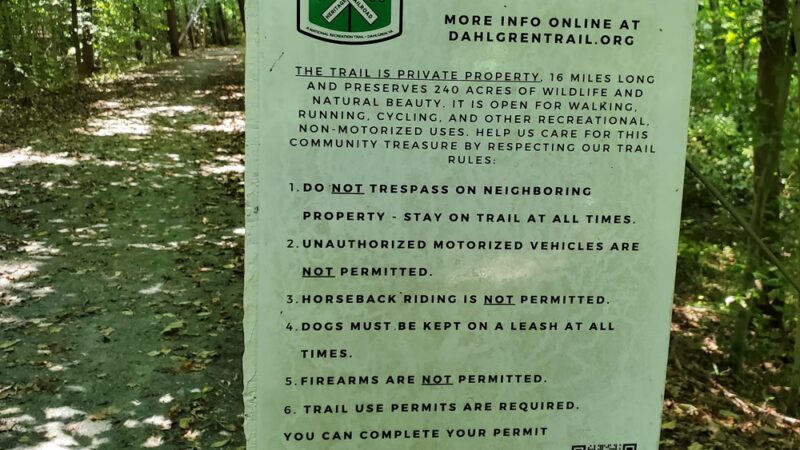 Dahlgren Heritage Rail Trail parking - King George, VA