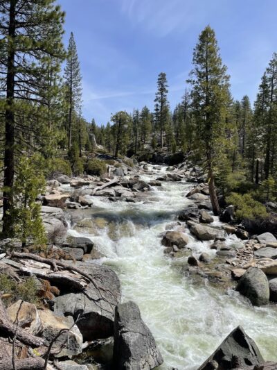 Ice House Road Bassi Falls Trail Parking - Kyburz, CA