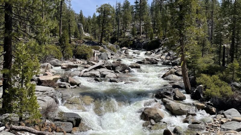 Ice House Road Bassi Falls Trail Parking - Kyburz, CA
