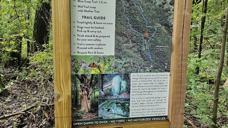 Golden Hill Town Forest Trailhead - Lee, MA