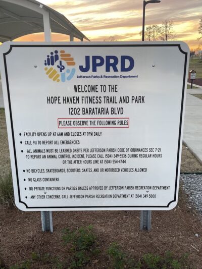 Hope Haven Fitness Trail - Marrero, LA
