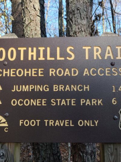 Foothills Trail - Cheohee Road Access - Mountain Rest, SC