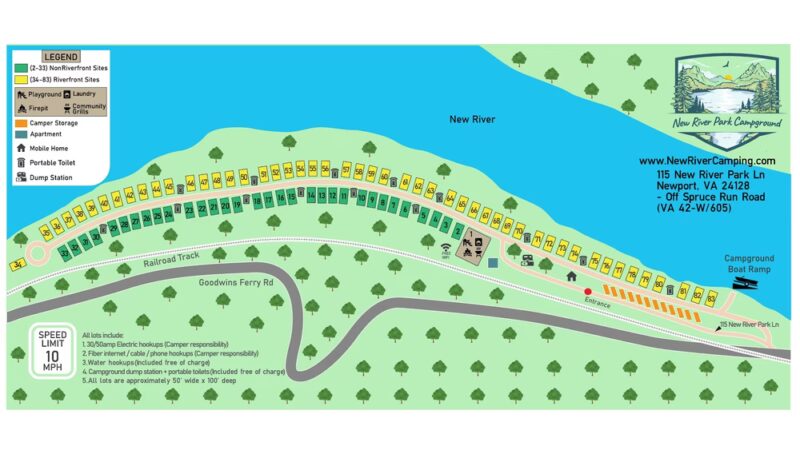 New River Park Campground - Newport Virginia - Newport, VA
