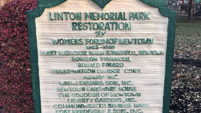 Linton Memorial Fountain and Park - Newtown, PA