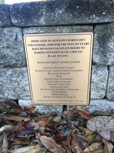 Linton Memorial Fountain and Park - Newtown, PA
