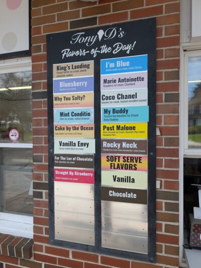 Tony D's Craft Creamery - Niantic, CT