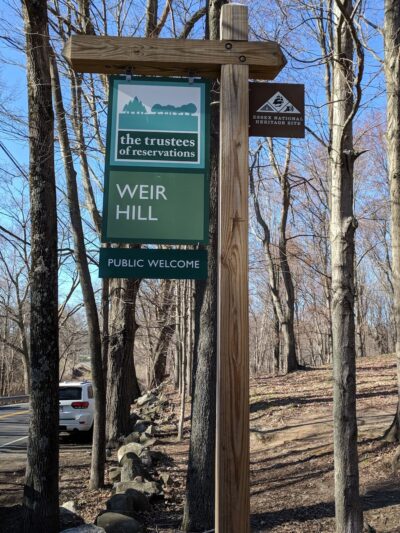Weir Hill Parking - Main Entrance - North Andover, MA