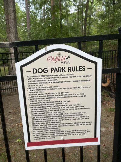 Oldfield Mews Dog Park - Okatie, SC