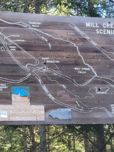 Mill and Barr Creek Falls Trailhead - Prospect, OR