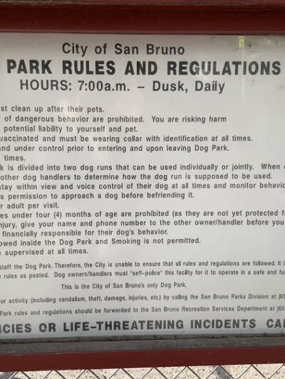 Commodore Dog Park - San Bruno, CA