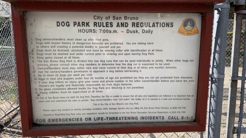 Commodore Dog Park - San Bruno, CA