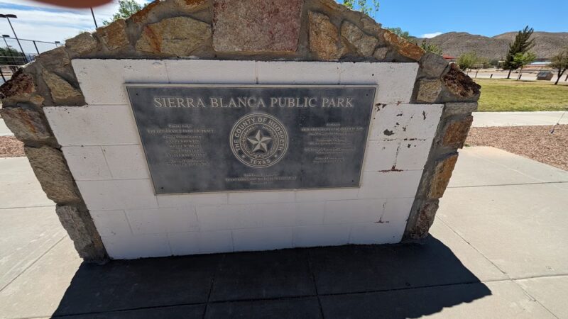 Sierra Blanca Public Park - Sierra Blanca, TX