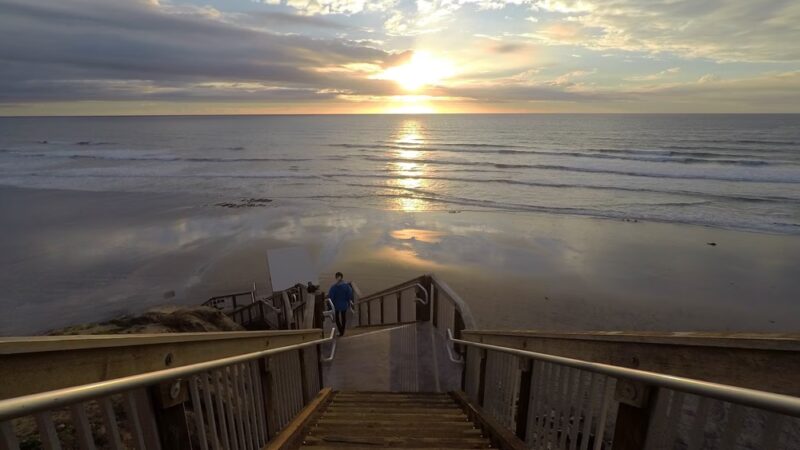 Del Mar Shores Stairway to Solana Beach - Solana Beach, CA