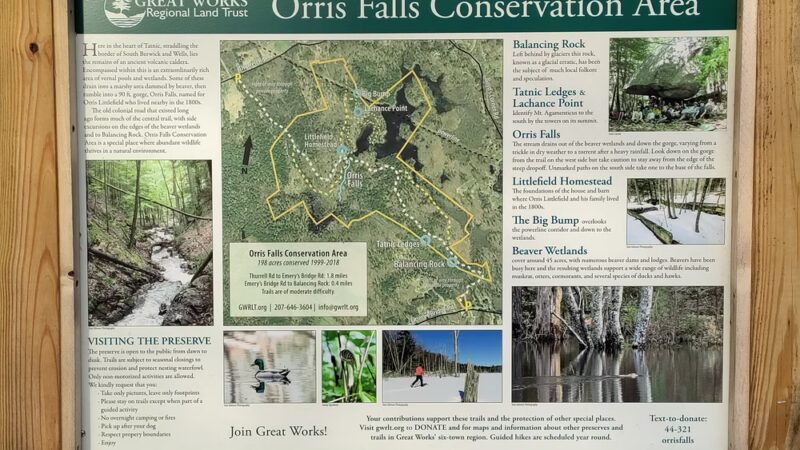 Parking for Orris Falls Conservation Area - South Berwick, ME
