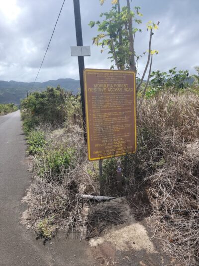 Mokulēʻia Access hike road - Waialua, HI