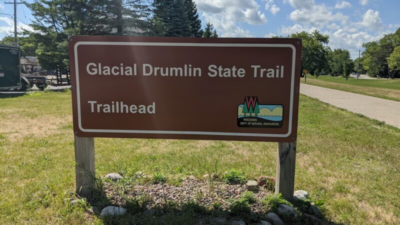 Wales Parking Lot on Glacial Drumlin Trail - Wales, WI