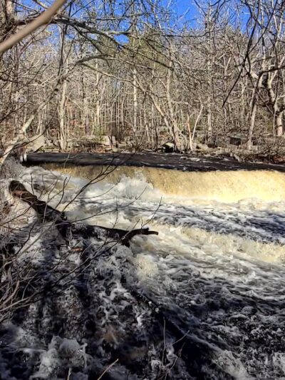 Stepstone Falls Waterfall and Hiking Paths - Part of Arcadia Management Area - West Greenwich, RI