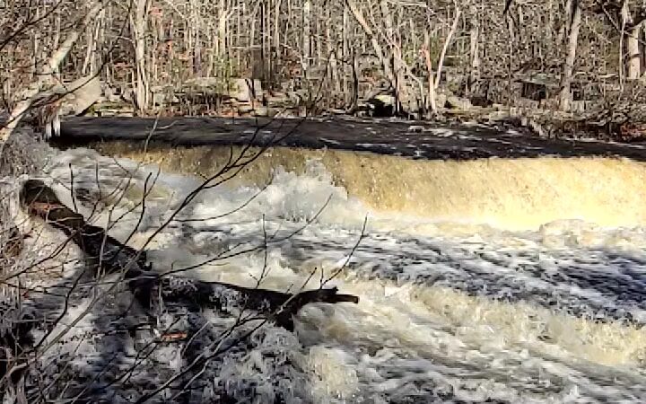 Stepstone Falls Waterfall and Hiking Paths - Part of Arcadia Management Area - West Greenwich, RI